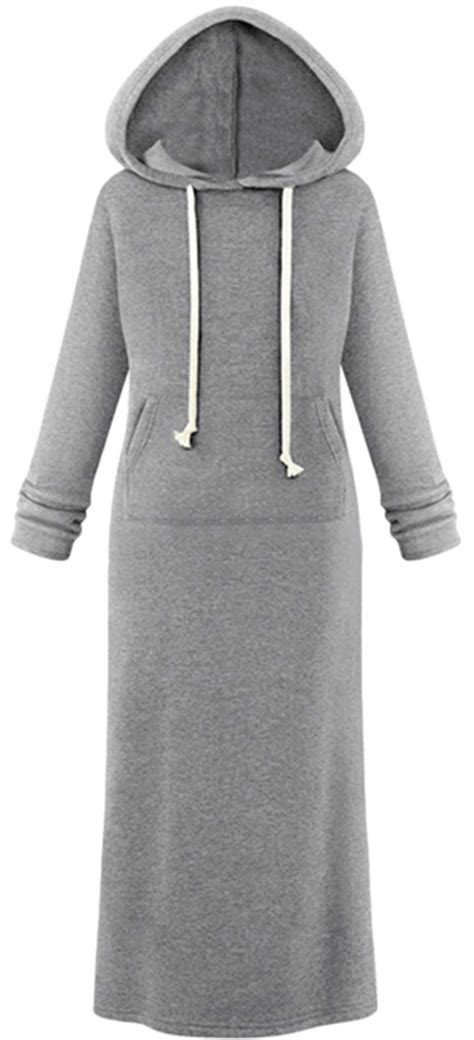 sweatshirt maxi dress with pockets.